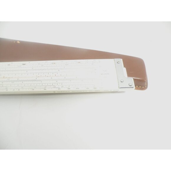 Vintage 1961 Scientific Instruments Co. Slide Rule W/ Leather Case Made In Japan - Picture 6 of 7